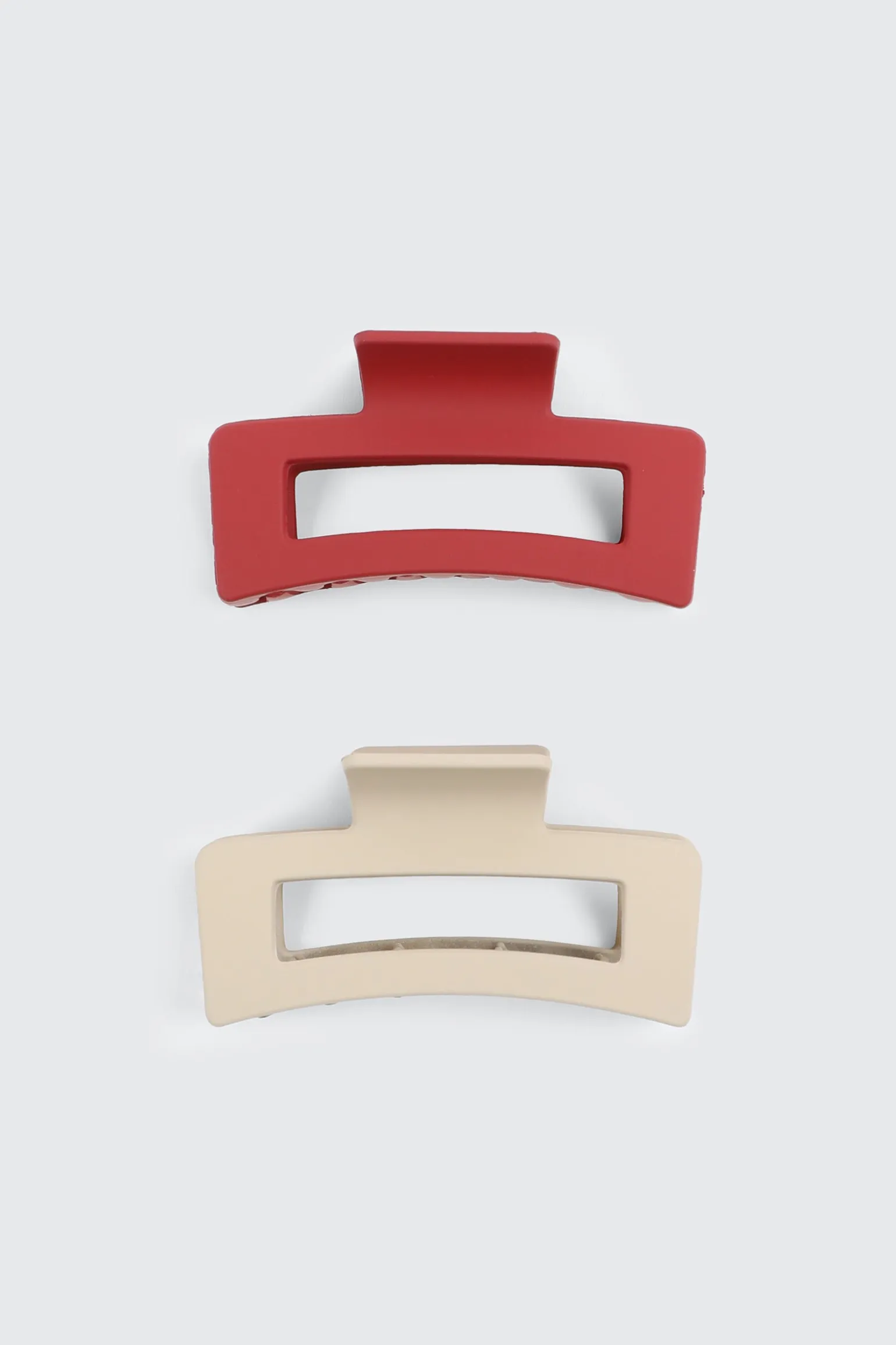 2-Pack Cutout Rectangular Hair Claws