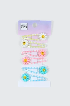 6-Pack Daisy Hair Snaps