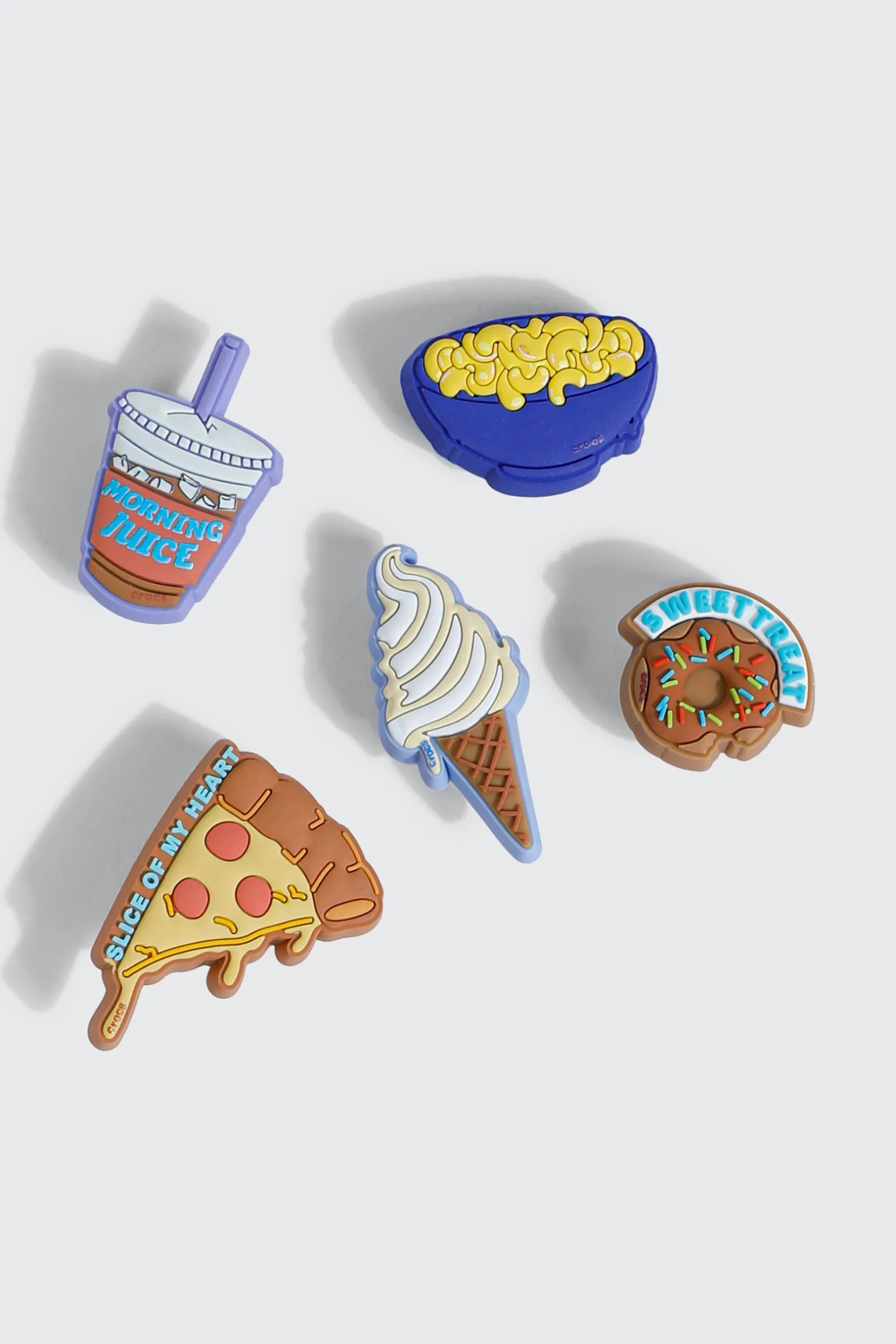 5-Pack Funny Food Jibbitz™ Charms