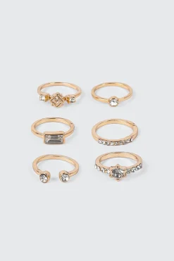 6-Pack Gemstone Rings
