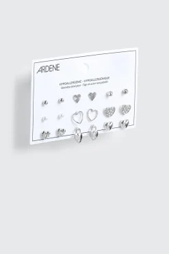 9-Pack Heart Earrings
