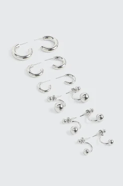 6-Pack Hoop and Stud Earrings