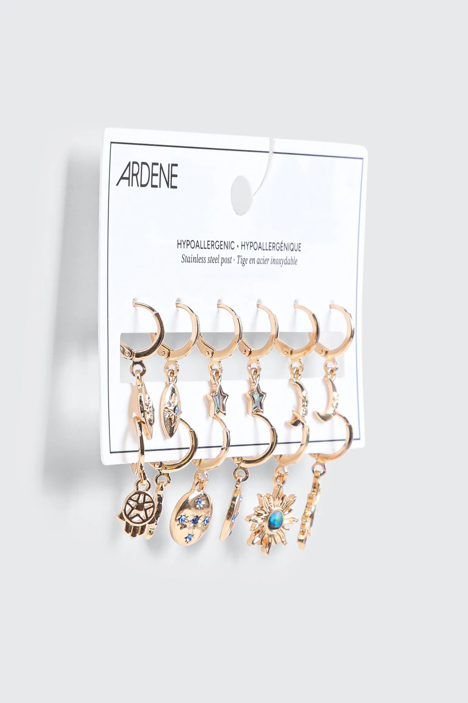 6-Pack Hoop Earrings