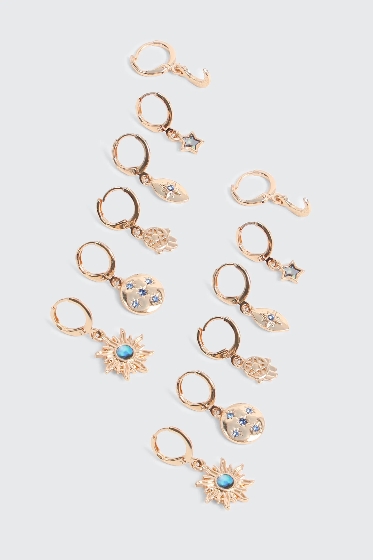 6-Pack Hoop Earrings
