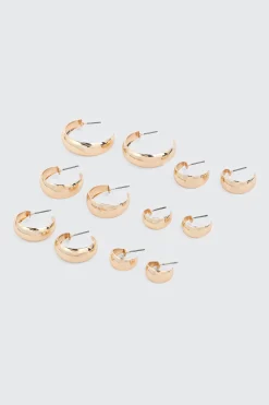 6-Pack Hoop Earrings