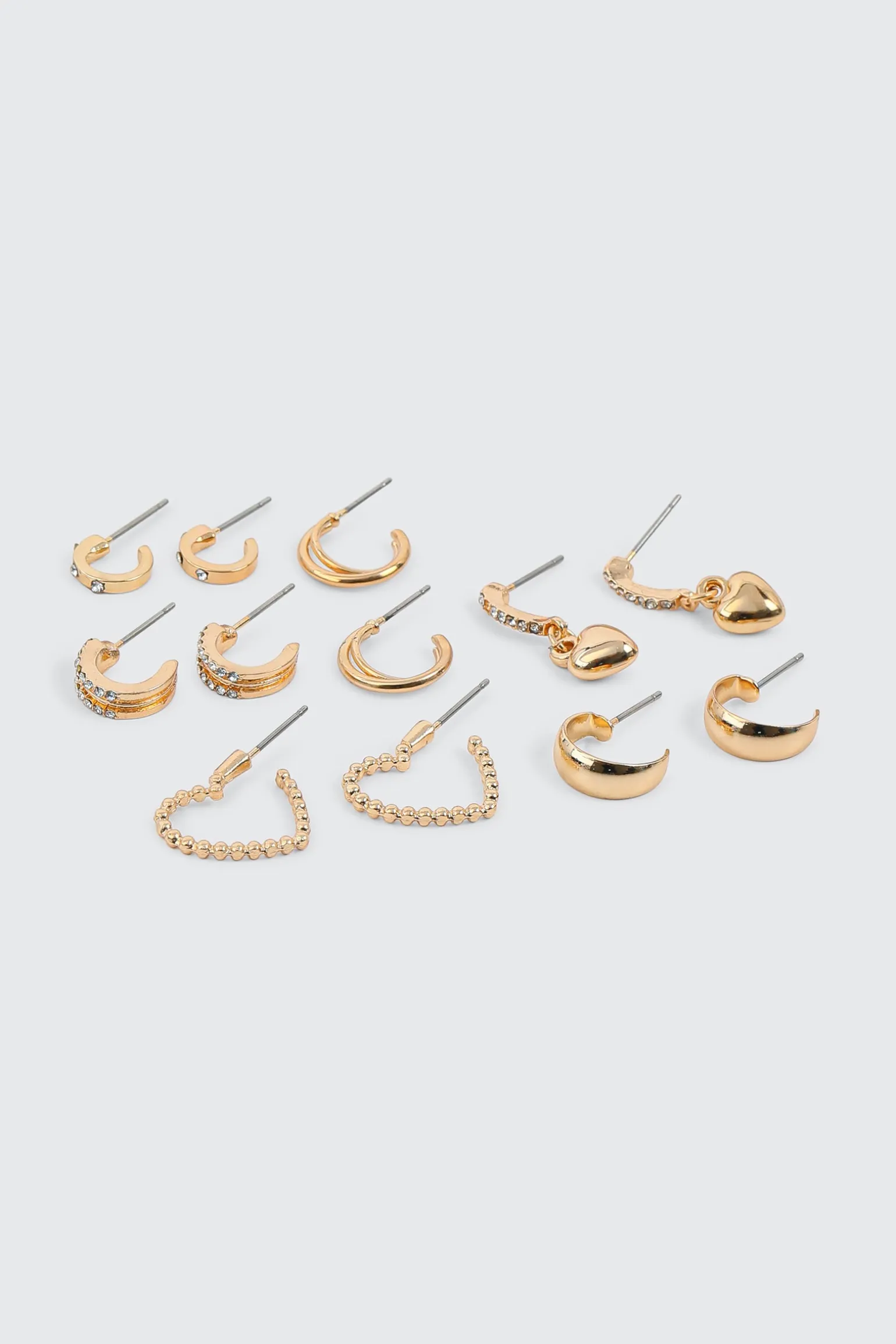 6-Pack Hoop Earrings