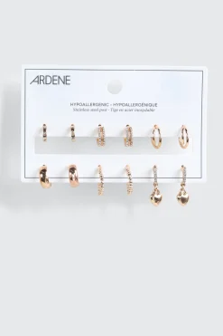 6-Pack Hoop Earrings