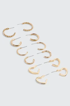 6-Pack Hoop Earring Set