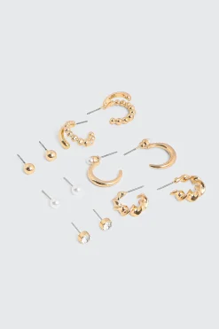 6-Pack Hoop & Stud Earrings