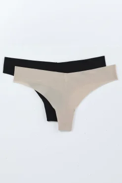 2-Pack Invisible Thong Panties
