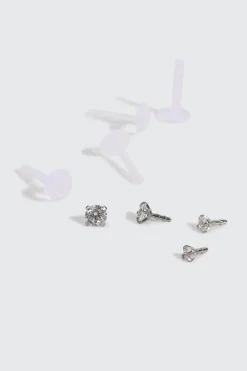 4-Pack Labret Piercings