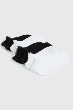 4-Pack Lace Edge Ankle Socks