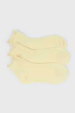3-Pack Lettuce Edge Demi Crew Socks