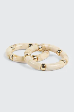2-Pack Marble Stretch Bracelets