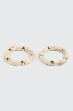 2-Pack Marble Stretch Bracelets