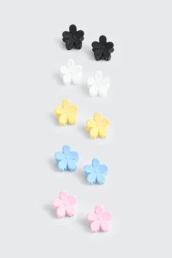 10-Pack Mini Flower Hair Claws