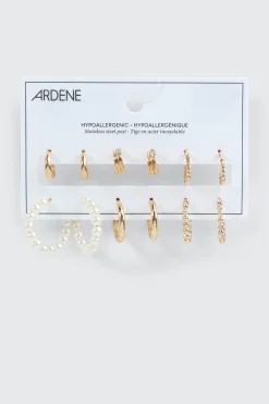 6-Pack Mixed Hoop Earrings