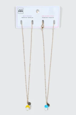 2-Pack Mushroom BFF Necklaces