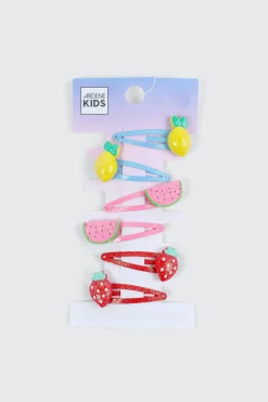 6-Pack of Fruit Hair Clips