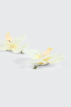 2-Pack Orchid Flower Hair Clips