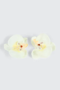 2-Pack Orchid Flower Hair Clips