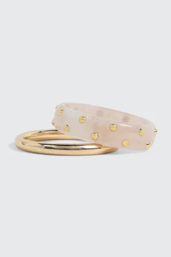 2-Pack Resin & Metal Bangles
