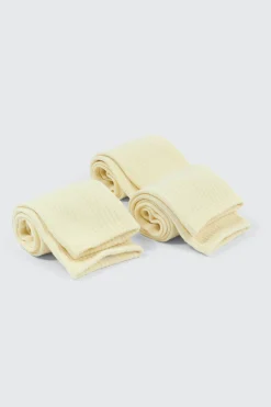 3-Pack Ribbed Crew Socks