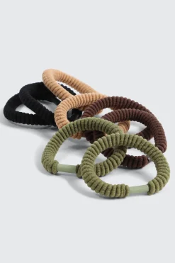 8-Pack Ribbed Hair Ties
