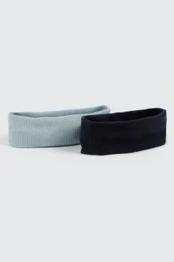 2 Pack Ribbed Head Wraps