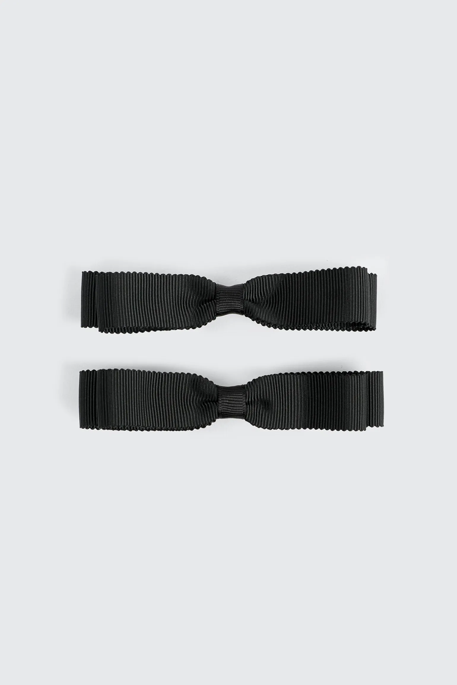 2-Pack Rib Bow Hair Clips