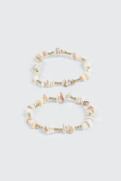 2-Pack Semi-Precious Stone Bracelets