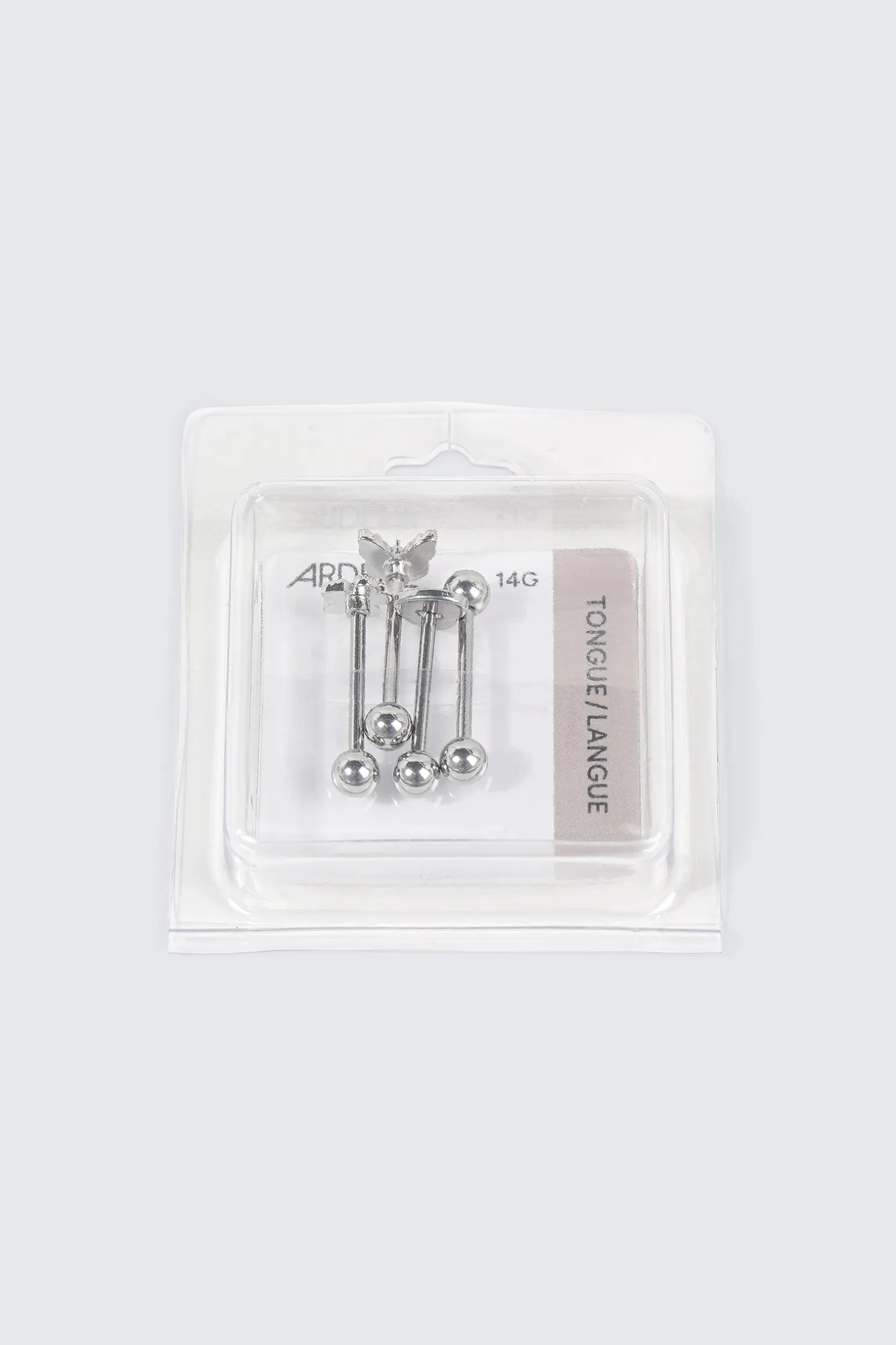 4-Pack Stainless Steel Tongue Piercing