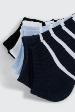 4-Pack Striped Ankle Socks