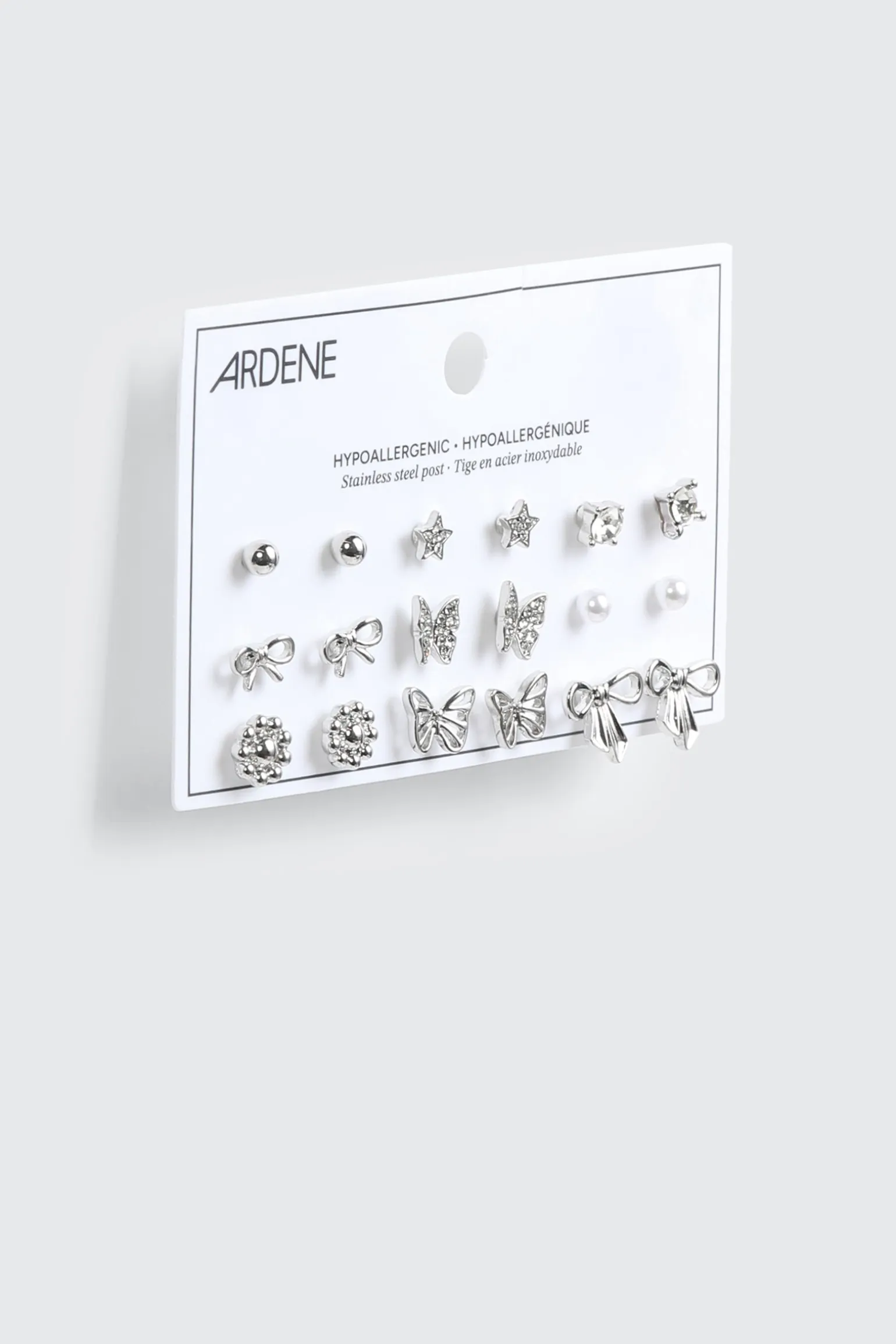 9-Pack Stud Earrings