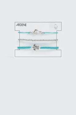 3-Pack Turtle Dolphin Bracelets