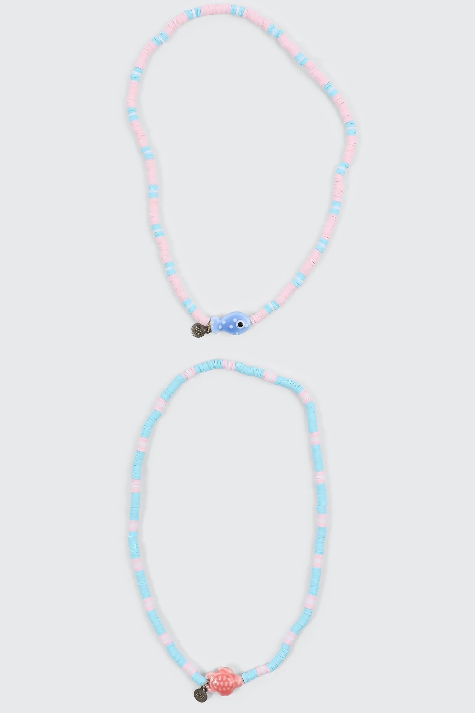 2-Pack Turtle & Fish Necklaces