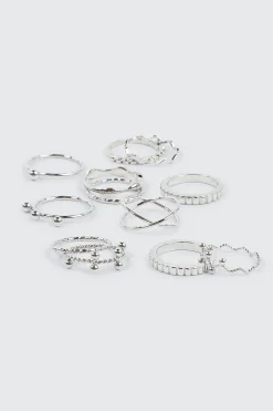 12-Pack Wave & Sphere Rings