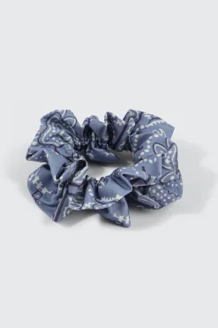 Paisley Double Ruffle Scrunchie