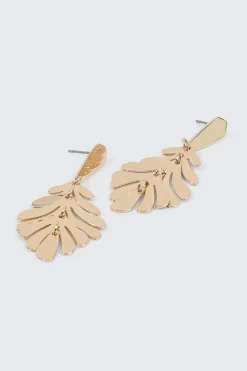 Palm Leaf Dangle Earrings