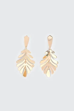 Palm Leaf Dangle Earrings