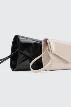 Patent Faux Leather Clutch