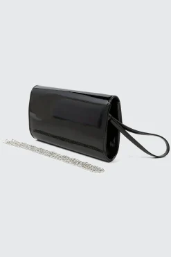 Patent Faux Leather Clutch
