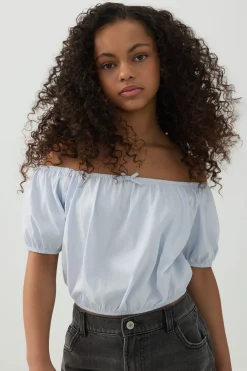 Peasant Top with Elastic Waist