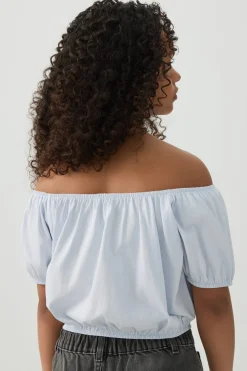 Peasant Top with Elastic Waist