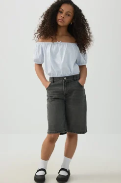 Peasant Top with Elastic Waist