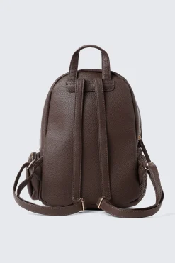 Pebbled Faux Leather Backpack