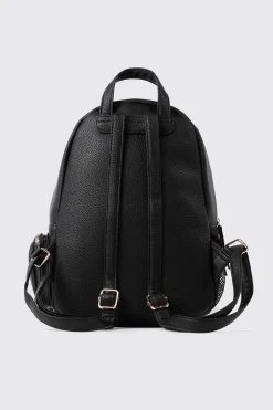 Pebbled Faux Leather Backpack