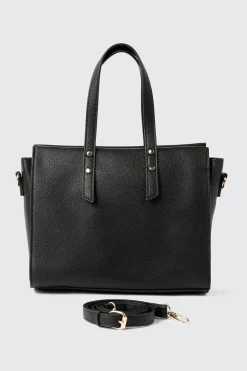 Pebbled Faux Leather Small Tote