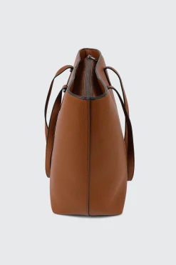 Pebbled Faux Leather Tote