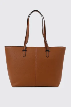 Pebbled Faux Leather Tote